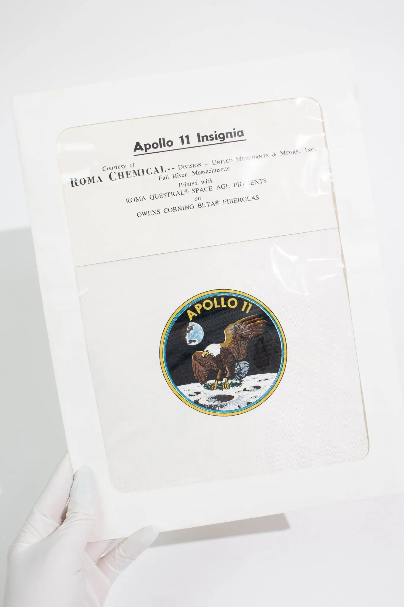 NASA Apollo 11 Beta Cloth Insignia Production Print