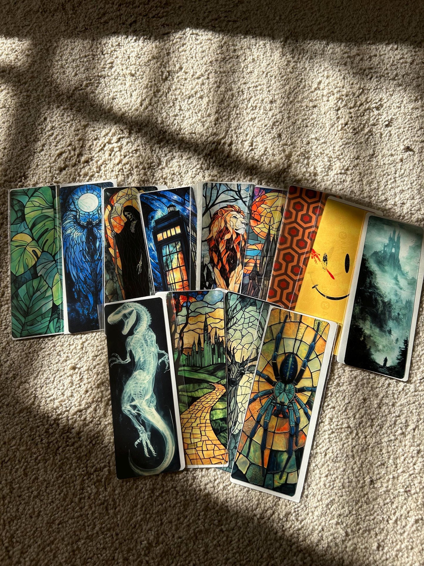 Alien Bookmark – Handmade UFO Stained Glass Effect Bookmark