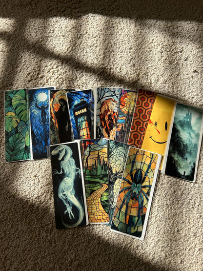 Alien Bookmark – Handmade UFO Stained Glass Effect Bookmark