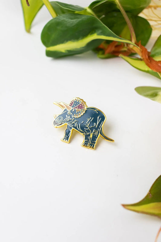 Triceratops Enamel Pin (Triceratops horridus)