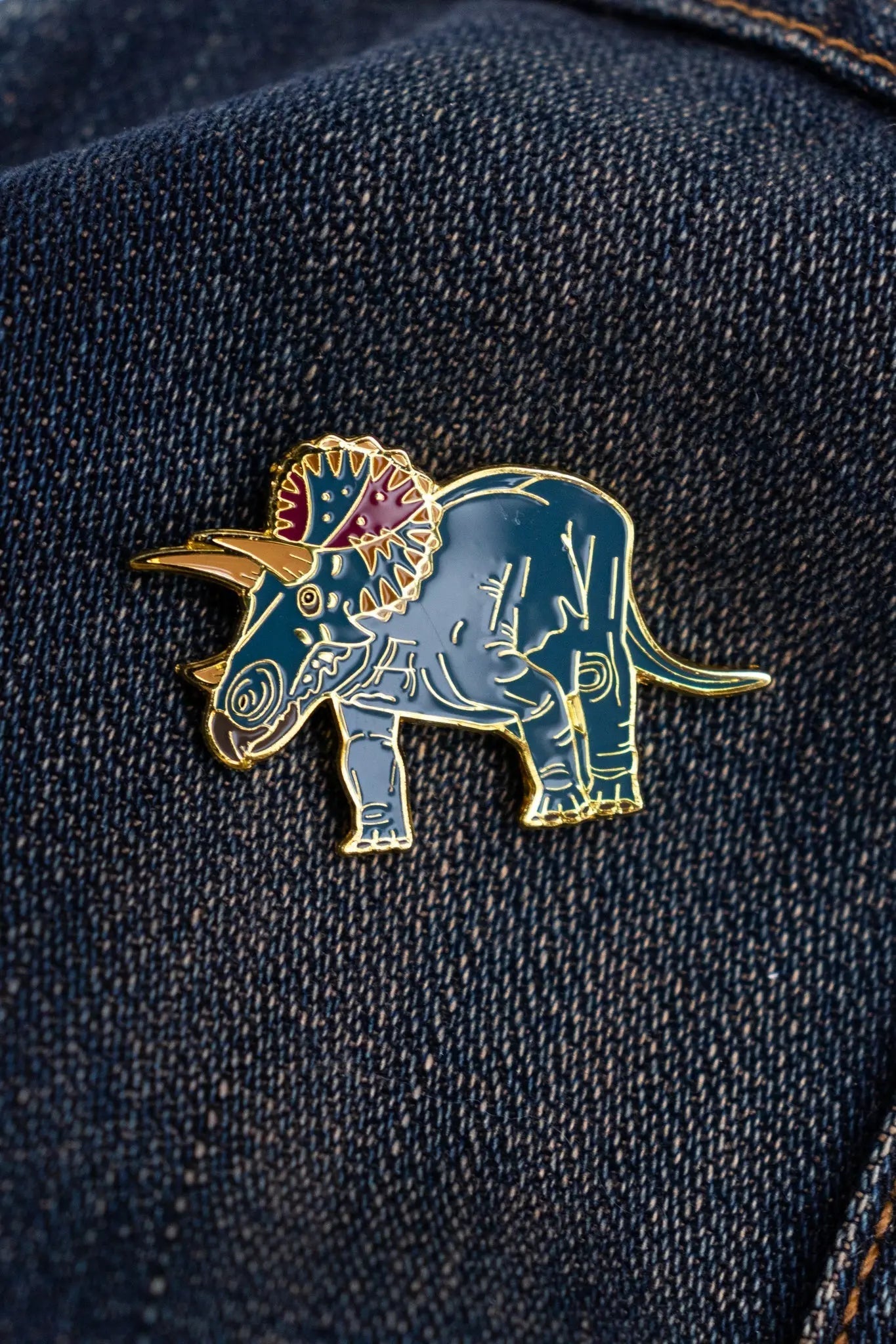 Triceratops Enamel Pin (Triceratops horridus)