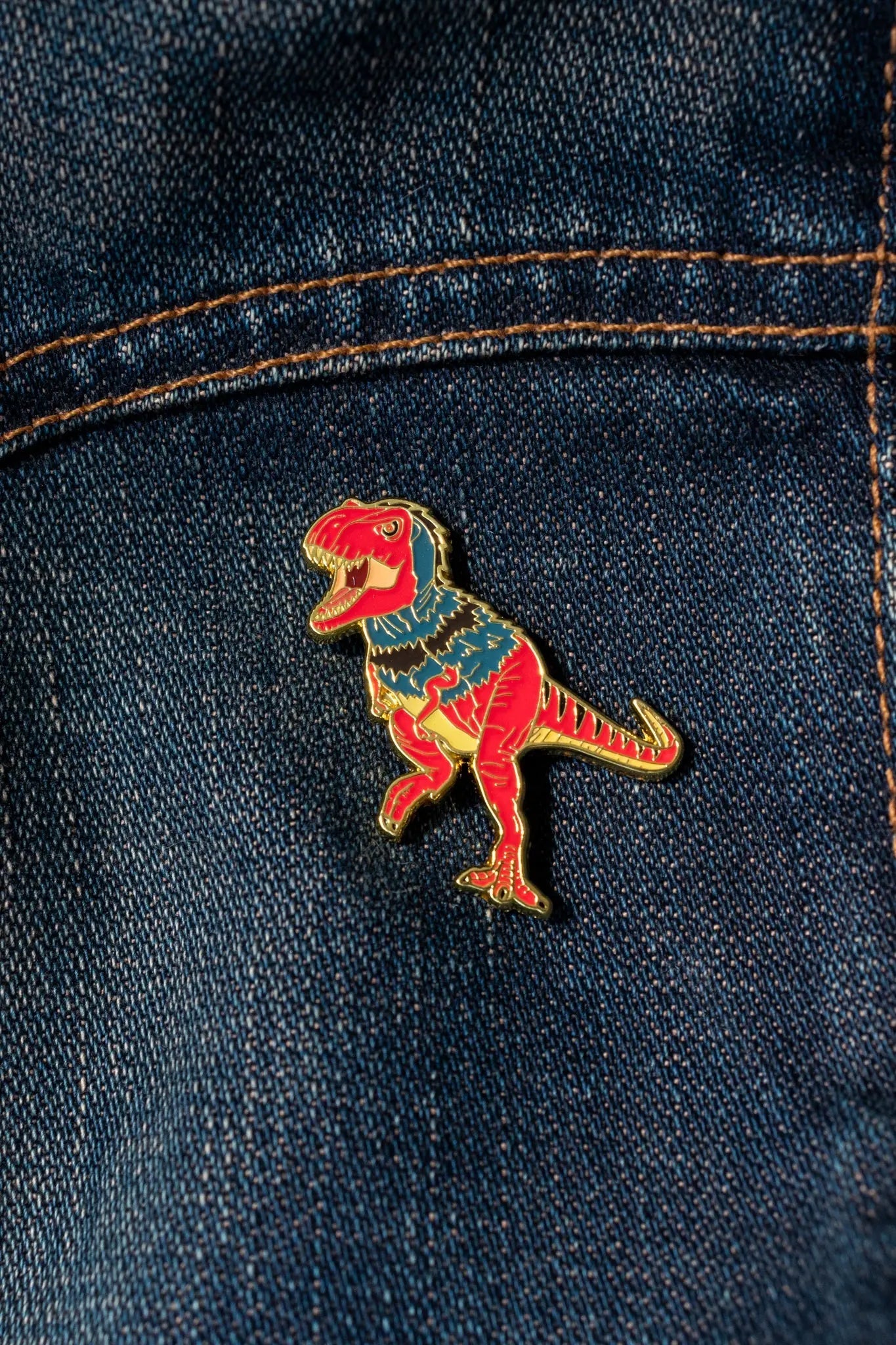 Tyrannosaurus Rex (Feathered) Enamel Pin